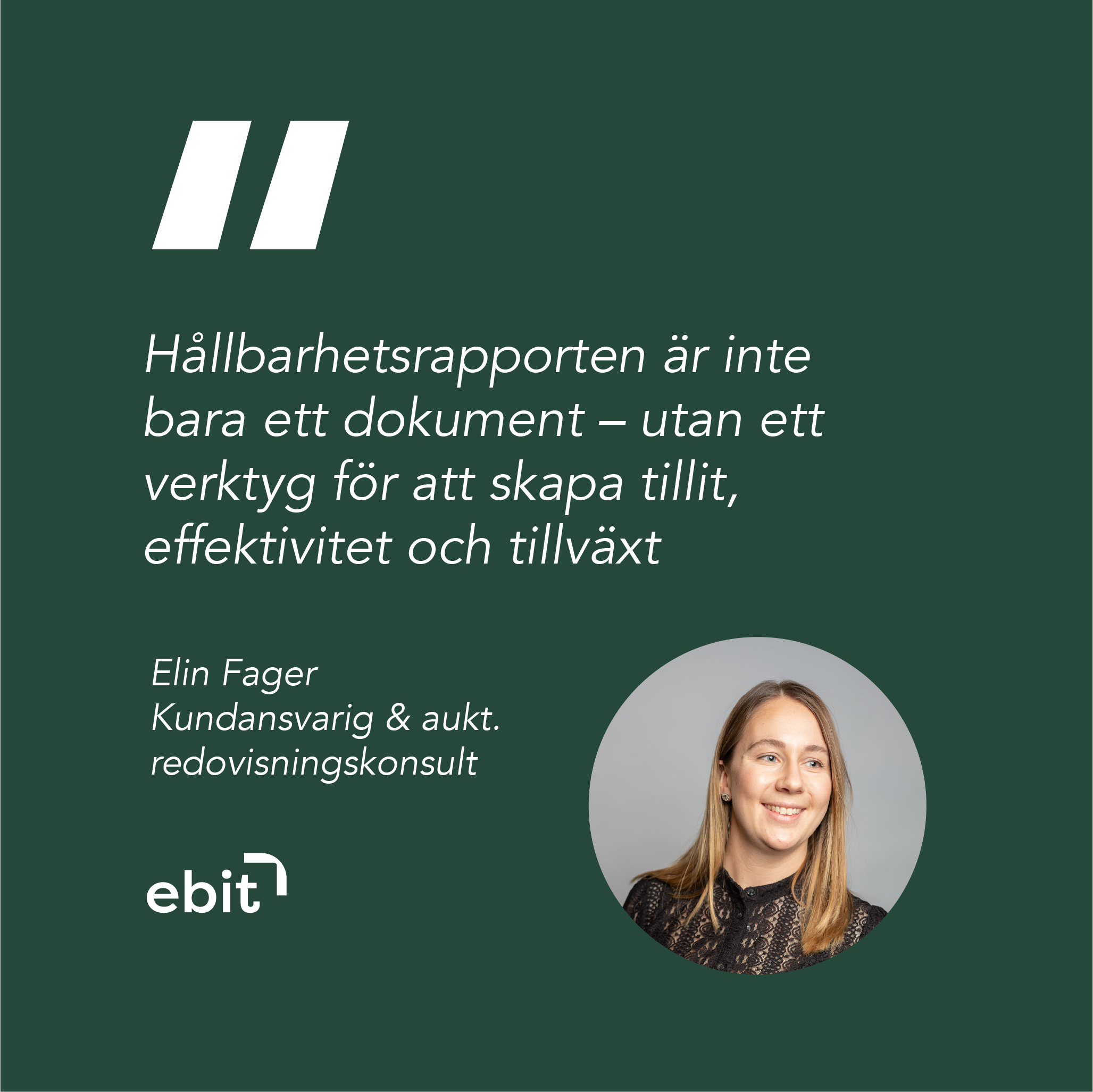 Elin Fager citat ebit